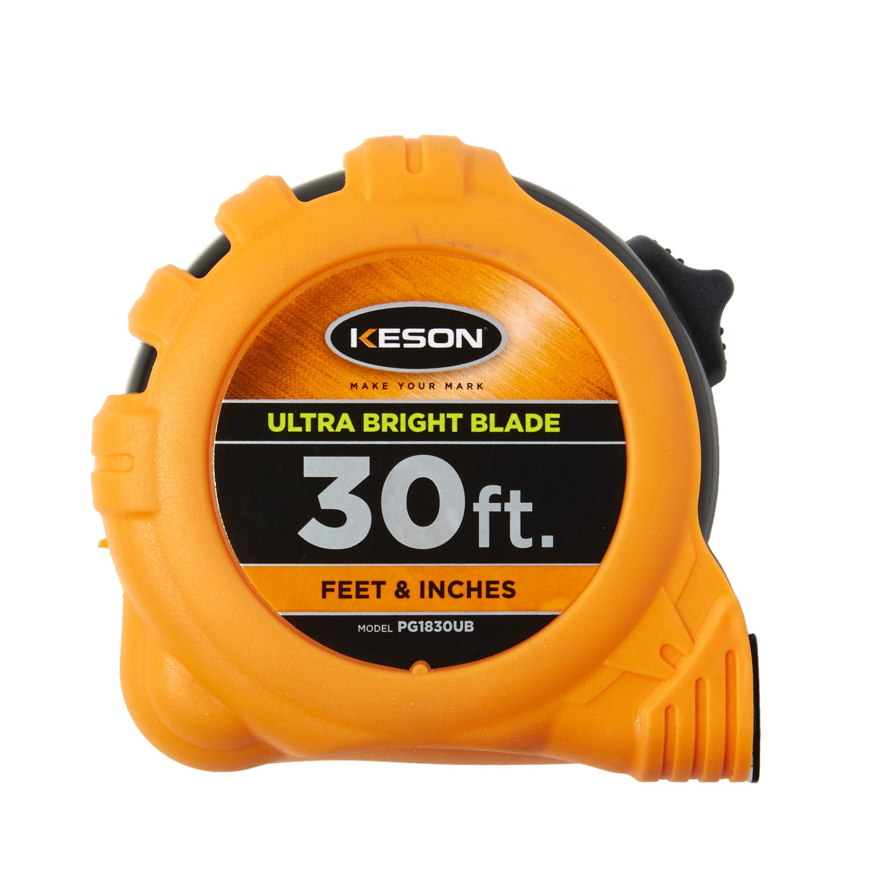 Keson 30ft ft/in Ultra Bright Measuring Tape - Utility and Pocket Knives